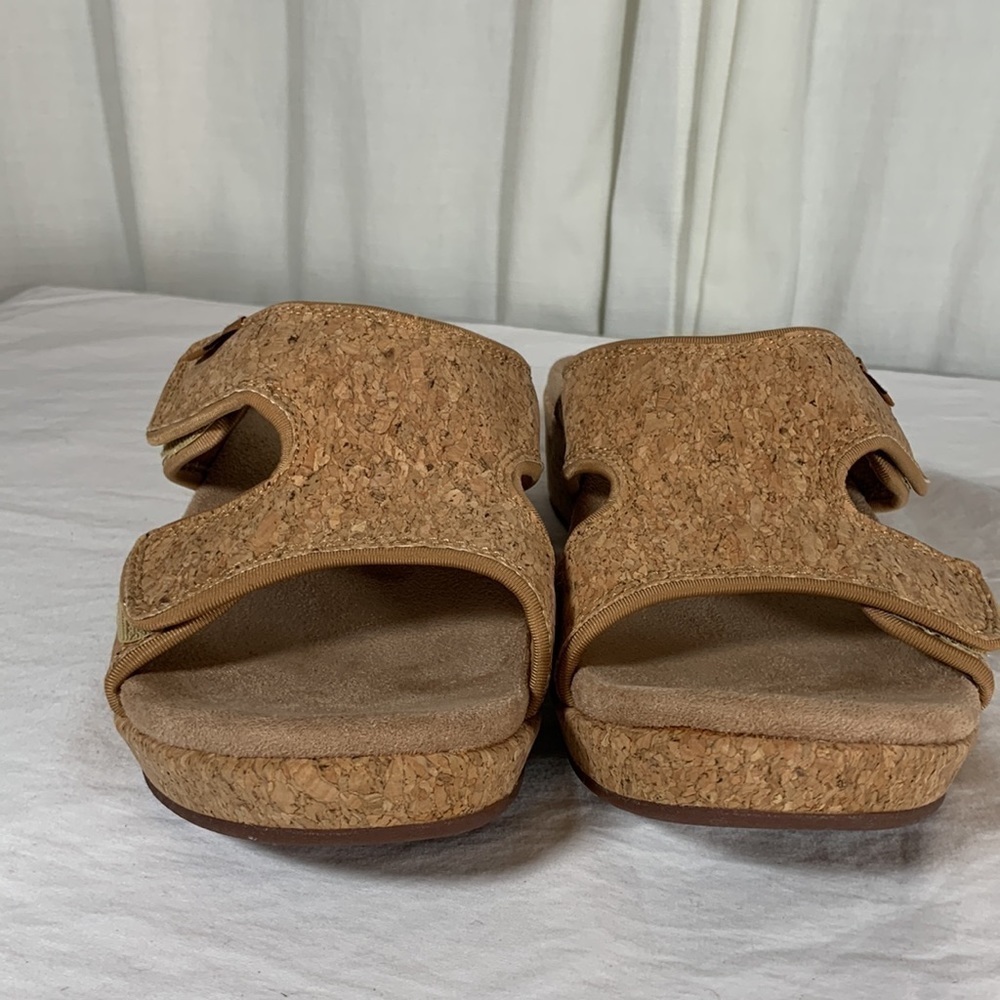 Spenco Kholo Karla Cork Wedge Slide Sandals, 8B - Picture 2 of 8